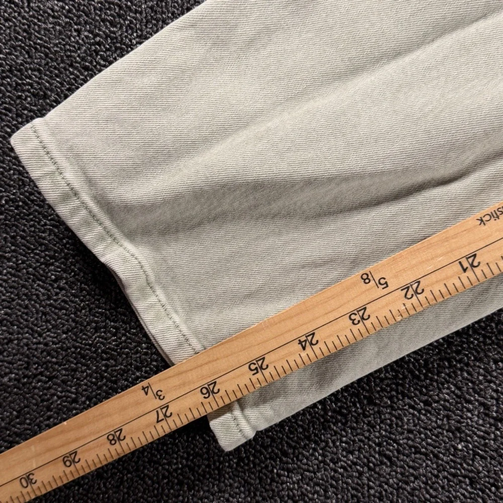Everlane The Way High Jean Sage Green Womens 25R Organic Cotton‎ Straight Leg